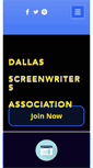 Mobile Screenshot of dallasscreenwriters.com