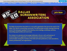 Tablet Screenshot of dallasscreenwriters.com